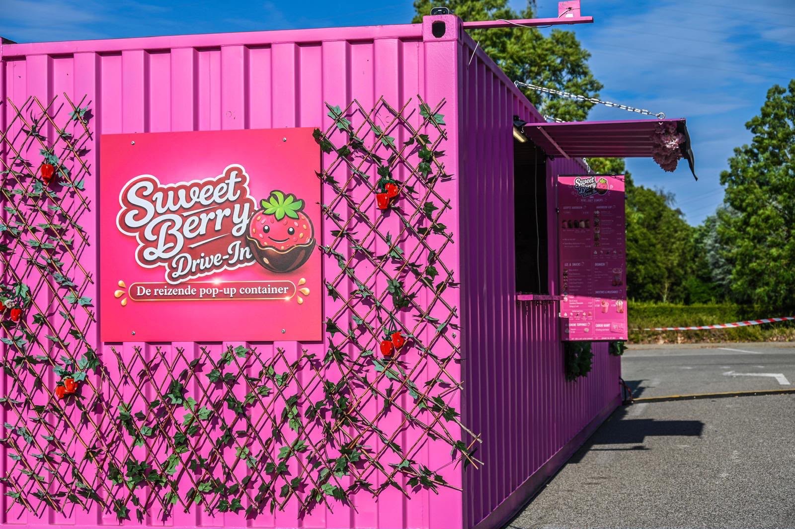 De Sweet Berry pop-up container